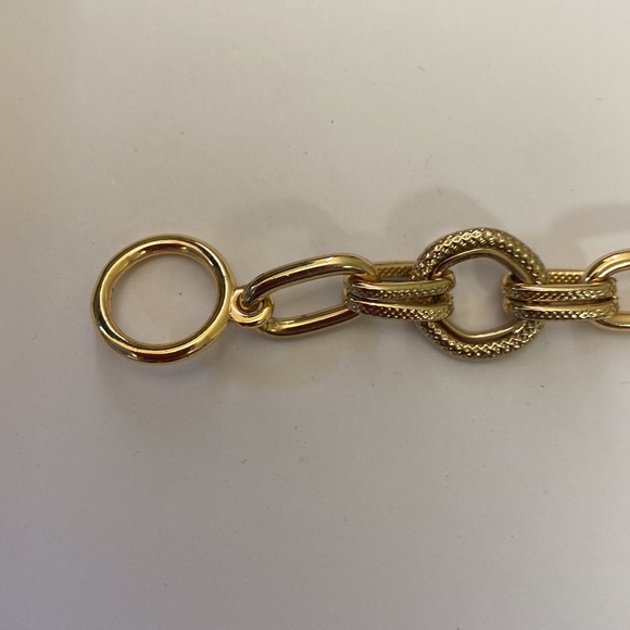 Tiffany style gold chain link adjustable bracelet - Picture 5 of 10